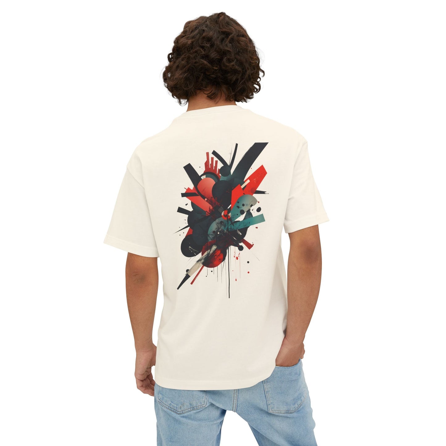 COLLISION Oversized Graphic T-Shirt - SYLPHR
