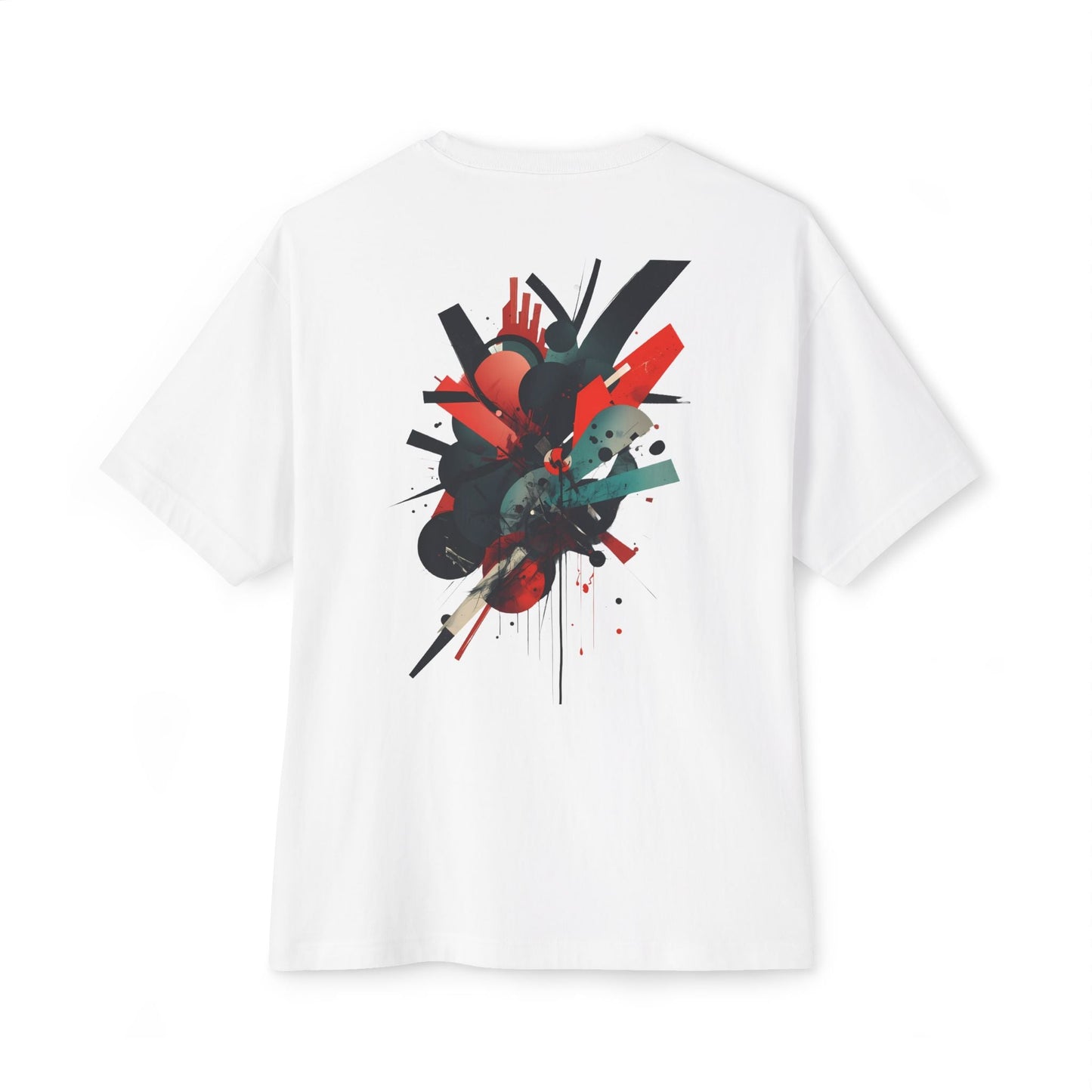 COLLISION Oversized Graphic T-Shirt - SYLPHR