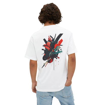 COLLISION Oversized Graphic T-Shirt - SYLPHR