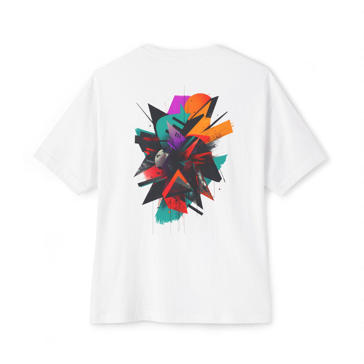 FRACTURE Oversized Graphic T-Shirt - SYLPHR