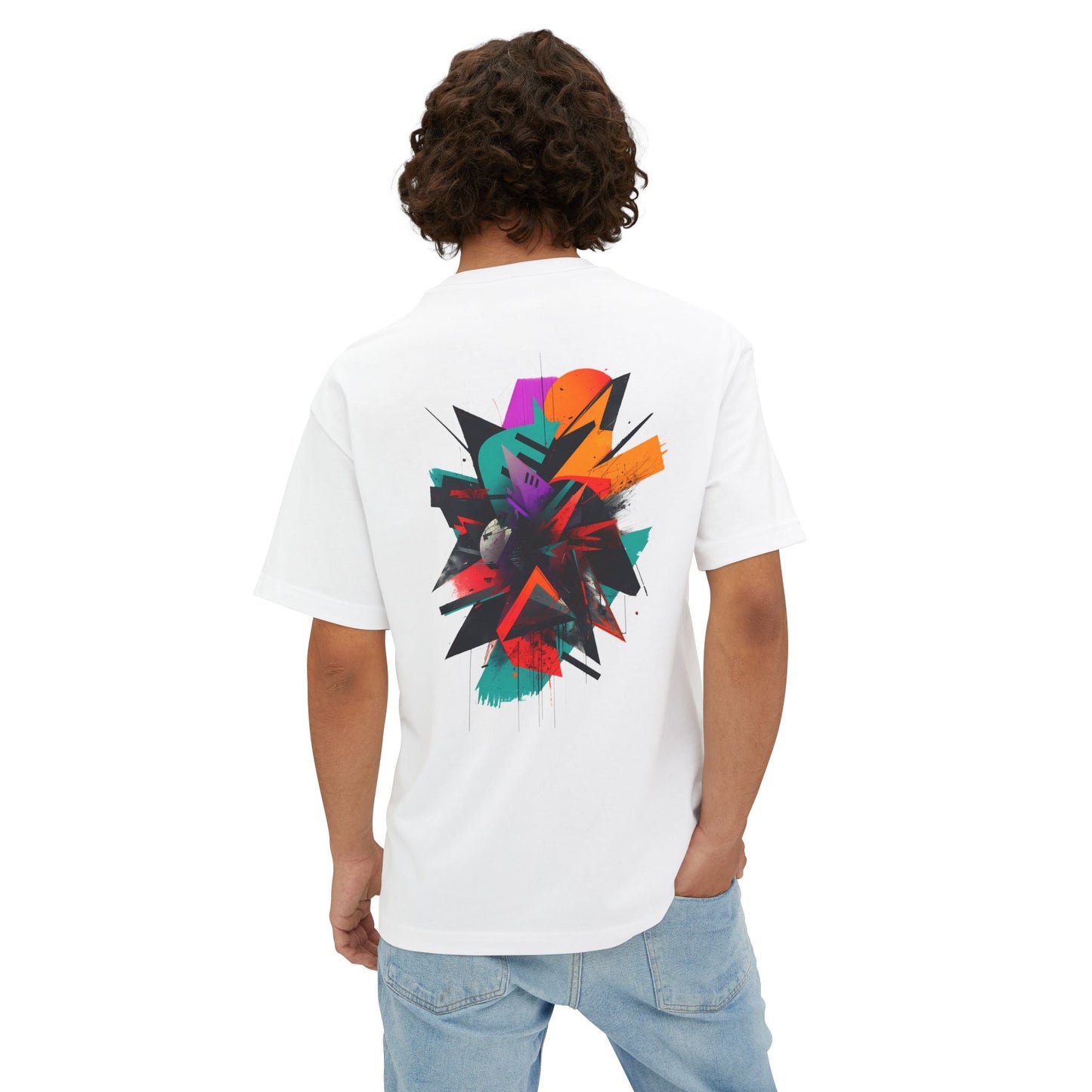 FRACTURE Oversized Graphic T-Shirt - SYLPHR
